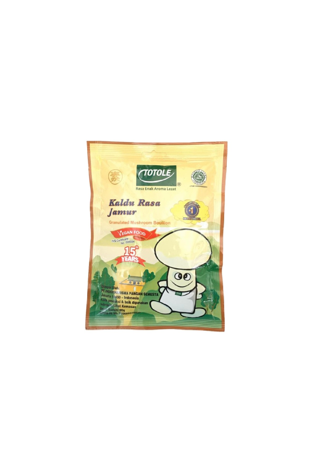 Totole Kaldu Rasa Jamur Vegan Food 80g