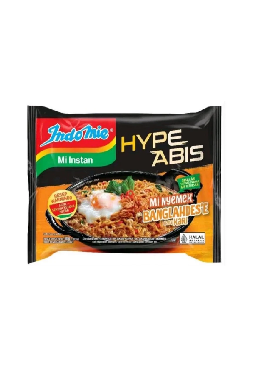 indomie hype abis mi nyemek ala banglahdes'e rasa kari 80gr