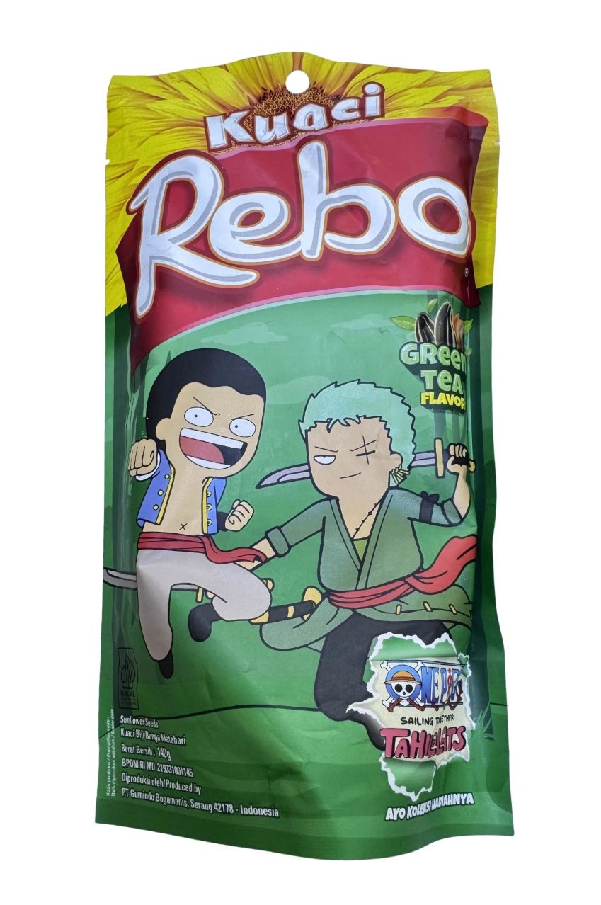Rebo Kuaci Green Tea Yeşil Çaylı Ay çekirdeği 140g