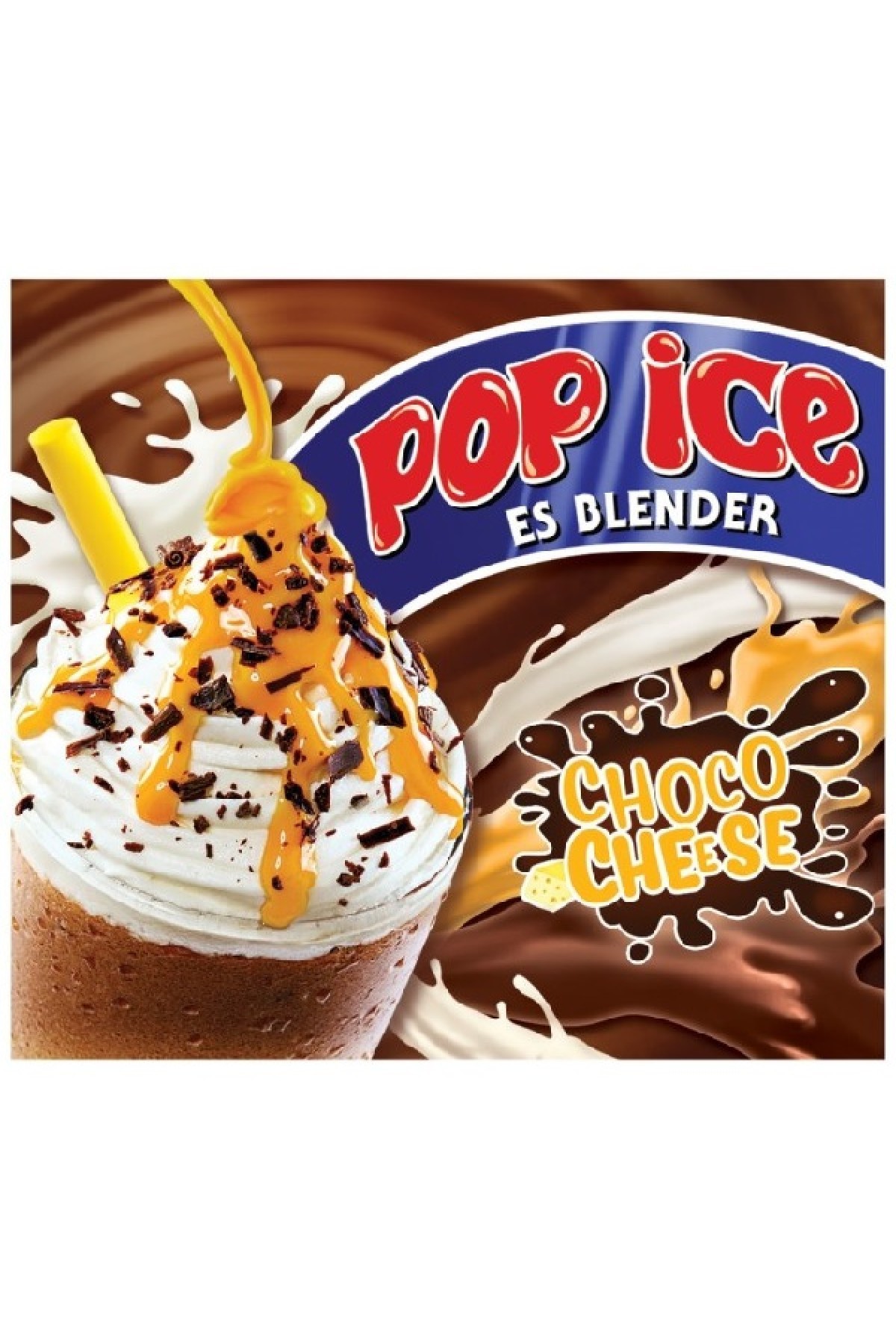 Pop Ice Es Blender Milk Shake Powder Minuman Serbuk Rasa Susu Chocolate 23g 1 paket