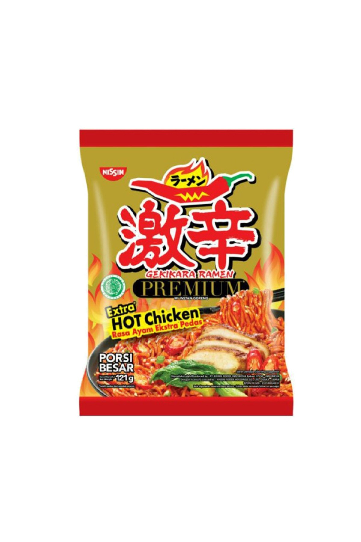 Gekikara Ramen mi instan goreng extra hot chicken 121gr 1 paket
