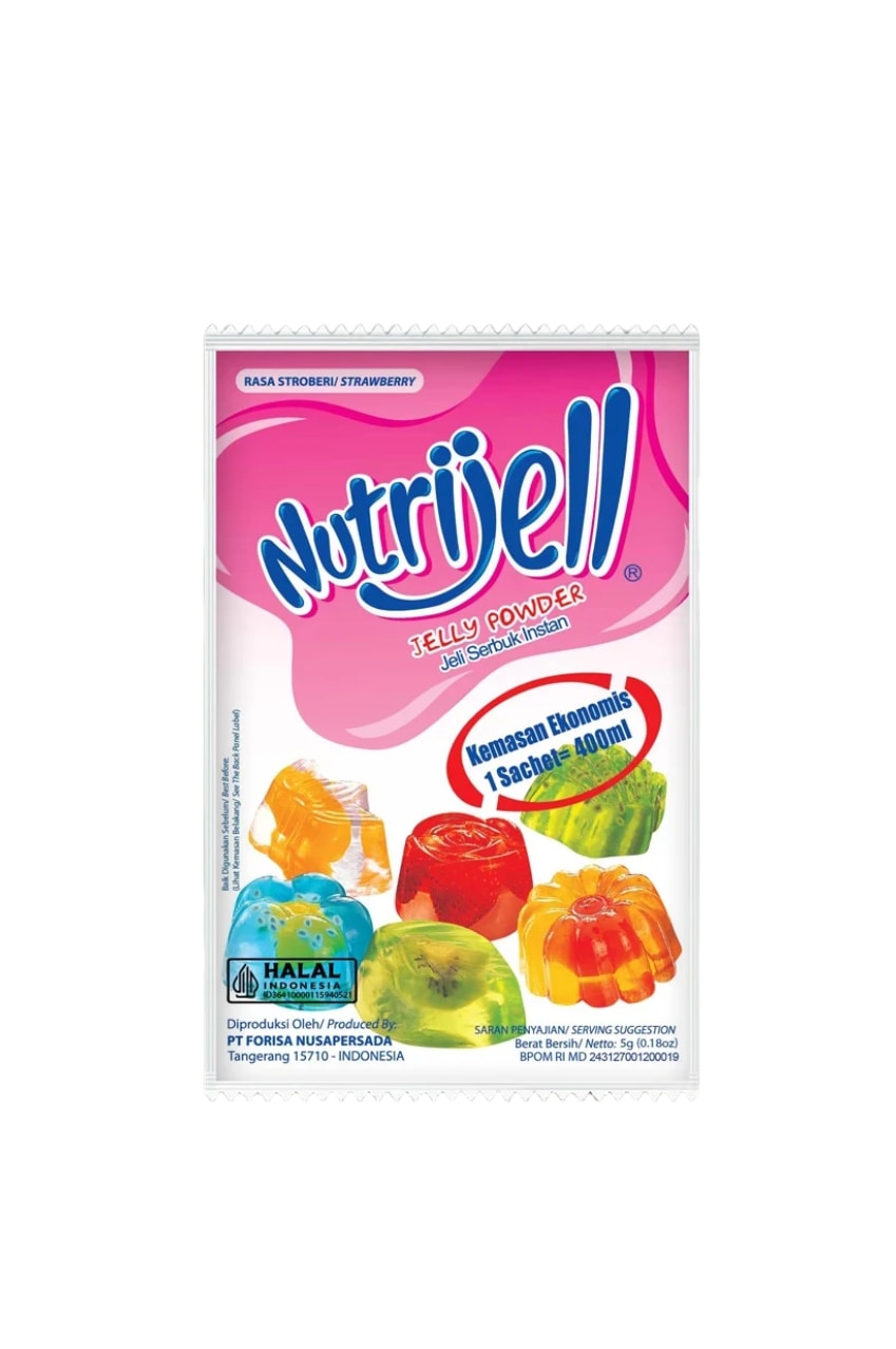 Nutrijell Jellypowder Strawberry 10g 1 paket
