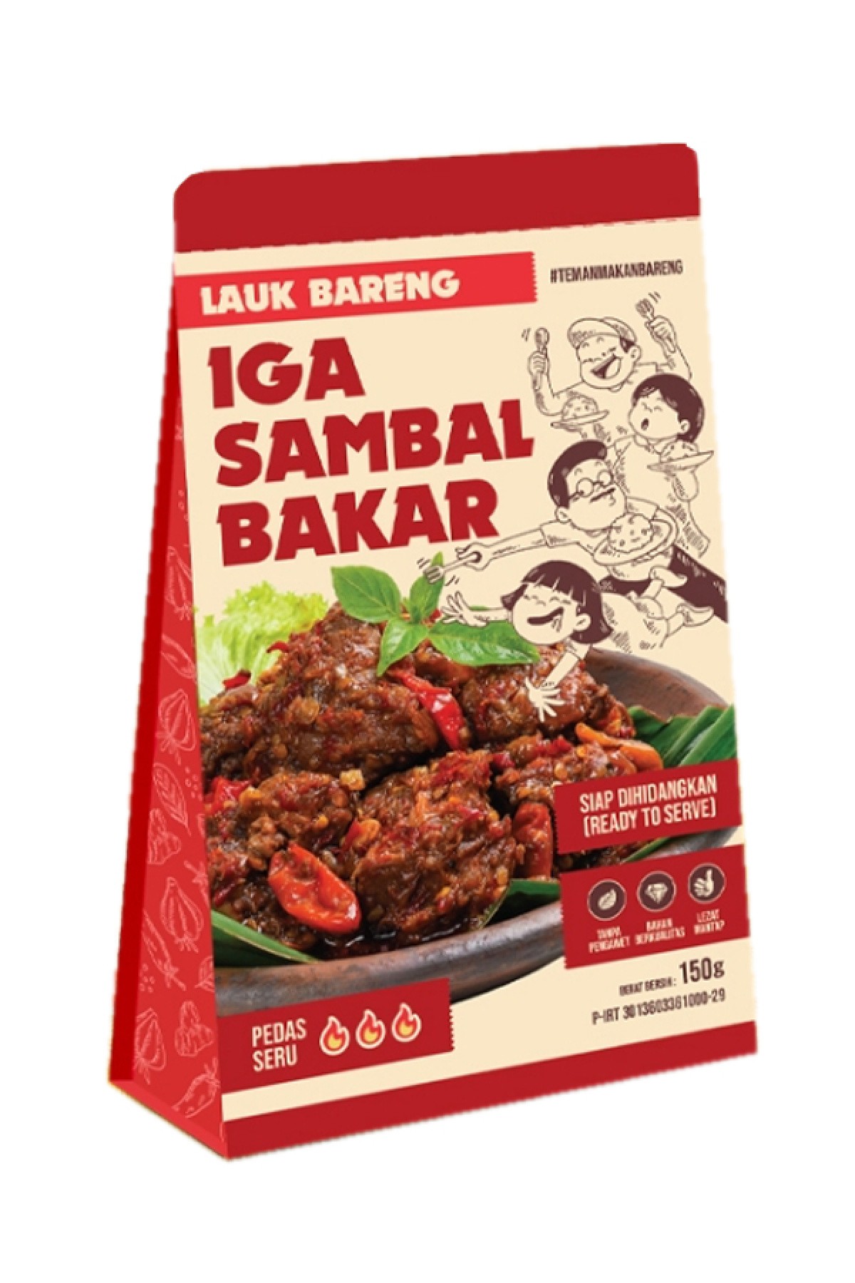 Lauk Bareng - Lidah Sambal Bakar Siap Saji 1 paket