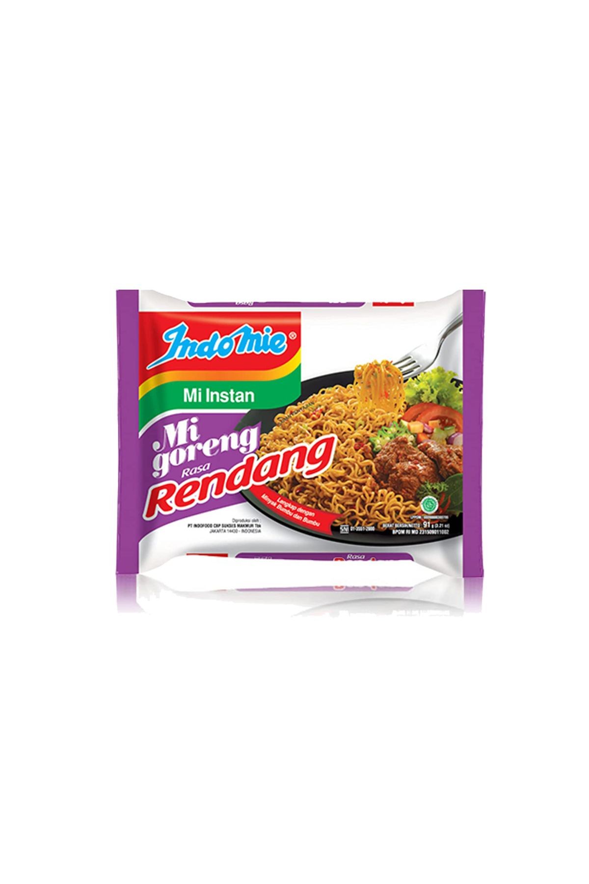 noodles Goreng rasa Rendang 91g 1 paket