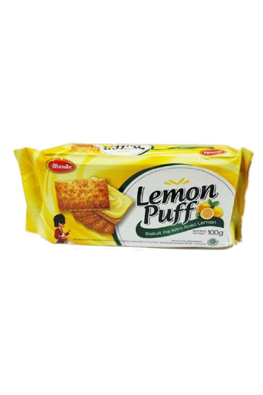 Genji Vanilla Lemon Puff Pie 1 Adet – Vanilya ve limon aromalı puf bisküvi