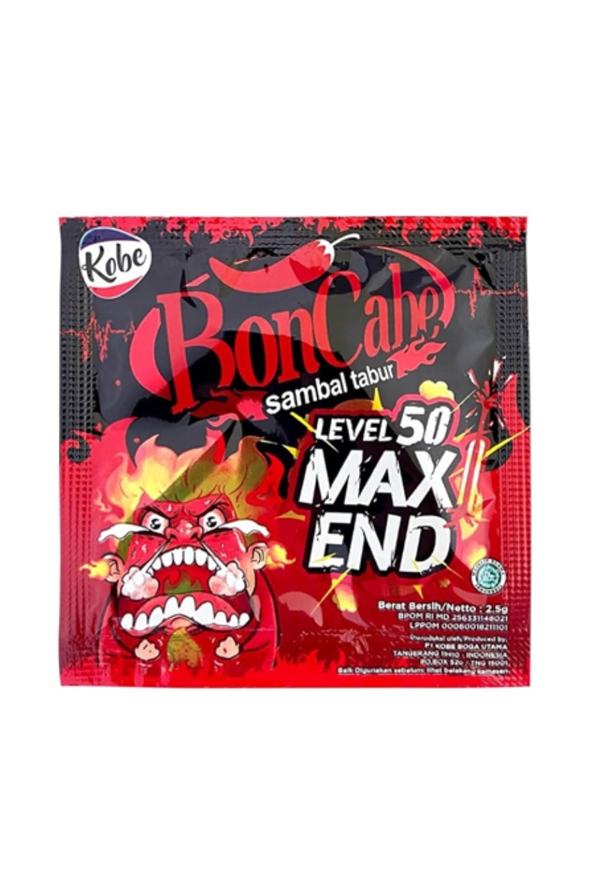 BonCabe Rasa Original Level 50 Max End sambal tabur 2.5g – Ultra Acı Baharat Tozu  1 Adet