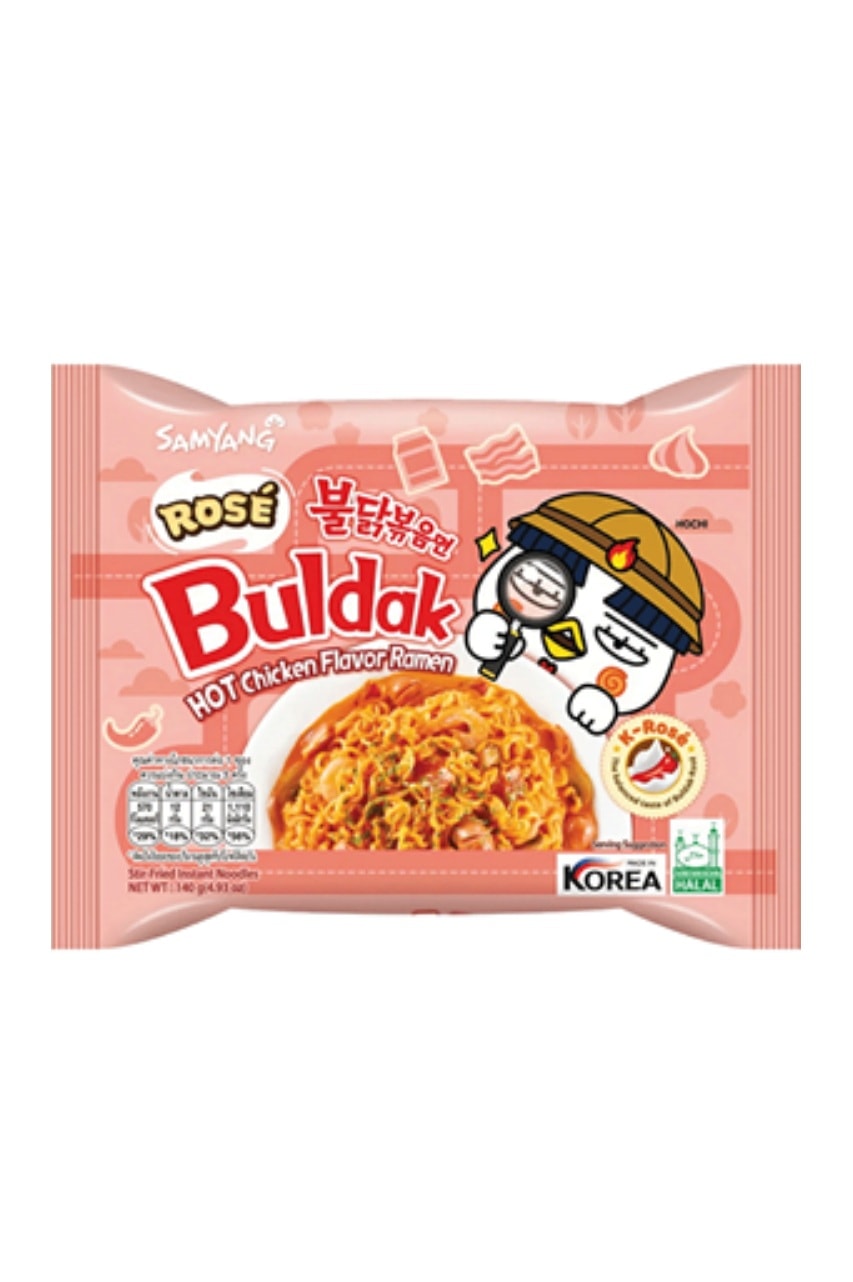 Samyang Buldak rasa Ayam Pedas - Ramen Rose -HOT Chicken Flavor Ramen 140 gr  HALAL Korea  1 Adet - Acılık seviyesi (lv) 5/10