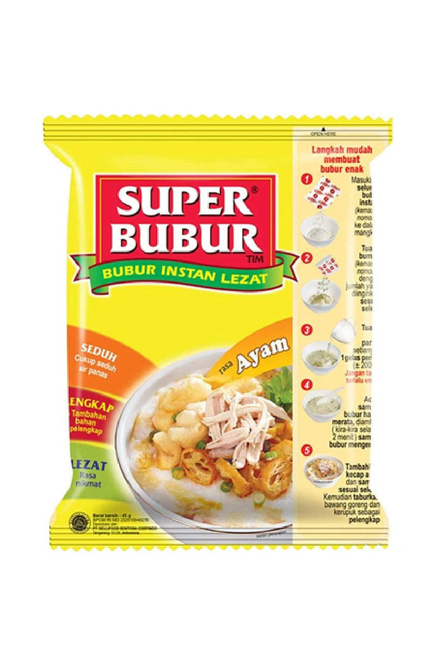 Super Bubur Kuah Ayam 45g – Pratik Tavuk Sulu Hazır Lapa  1 Adet