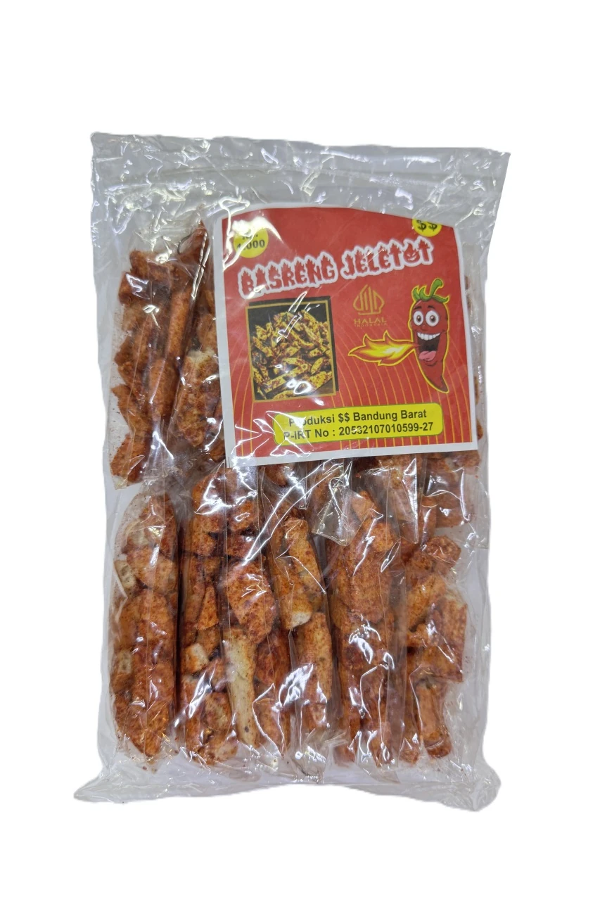 Keripik Basreng 220 gr 1 paket - Endonezya’nın Çıtır ve Acılı Atıştırmalığı