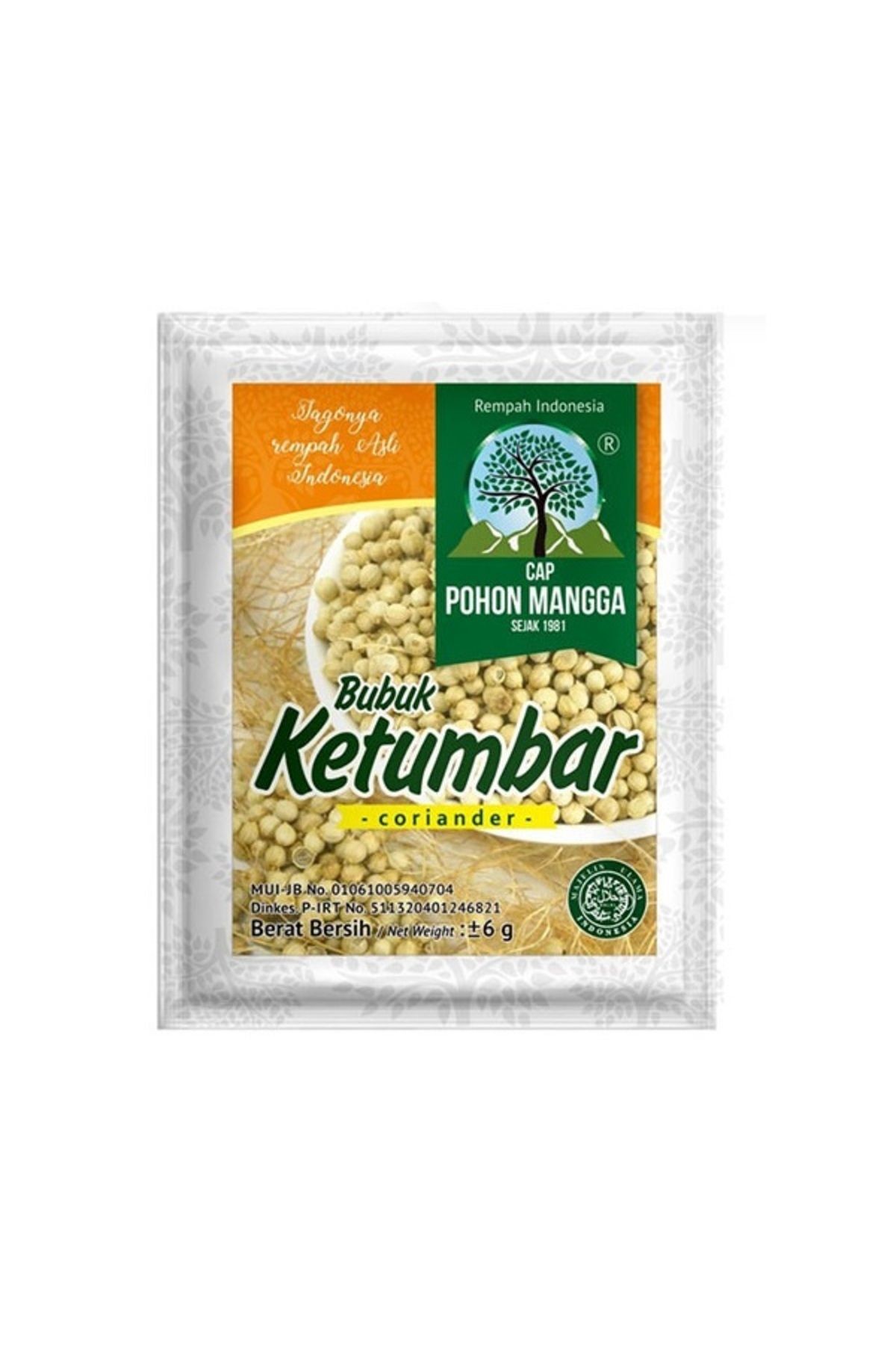 Bubuk Ketumbar coriander 6 g 1 paket