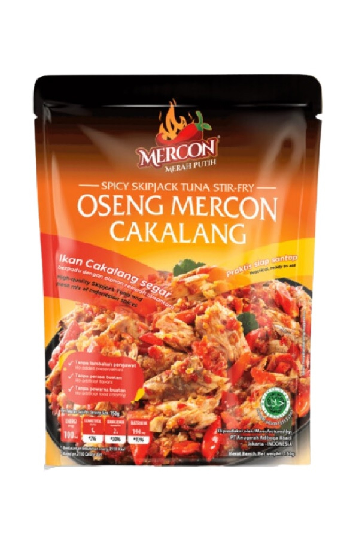 Mercon Merah Putih - Oseng Mercon Cakalang 1 paket