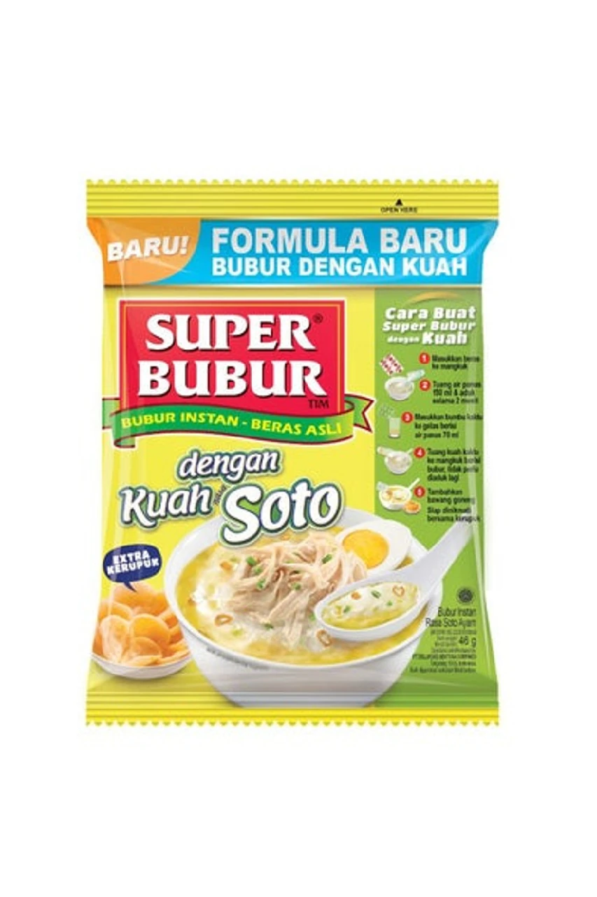 Super Bubur Dengan Kuah Soto 46gr