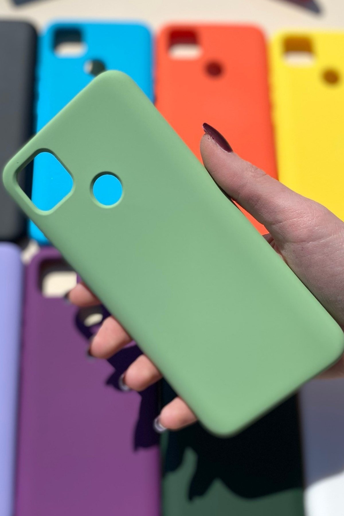 Xiaomi Redmi 9C Silikon Lansman Kılıf Yeşil