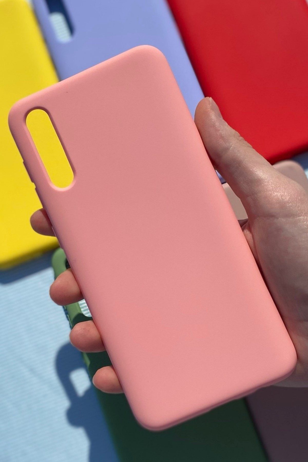 Galaxy A50 / A30s Silikon Lansman Kılıf Pembe