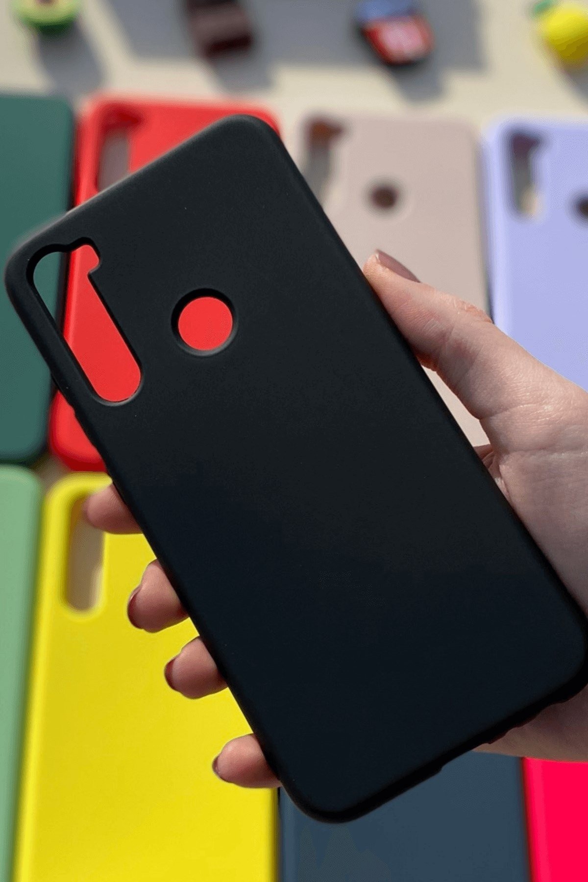 Xiaomi Redmi Note 8 Silikon Lansman Kılıf Siyah