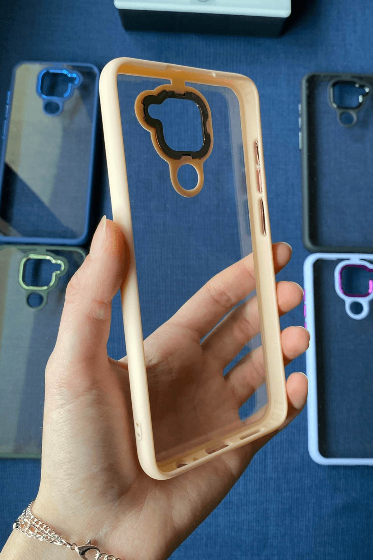 Redmi Note 9 Uyumlu Nikelaj Kılıf Pembe