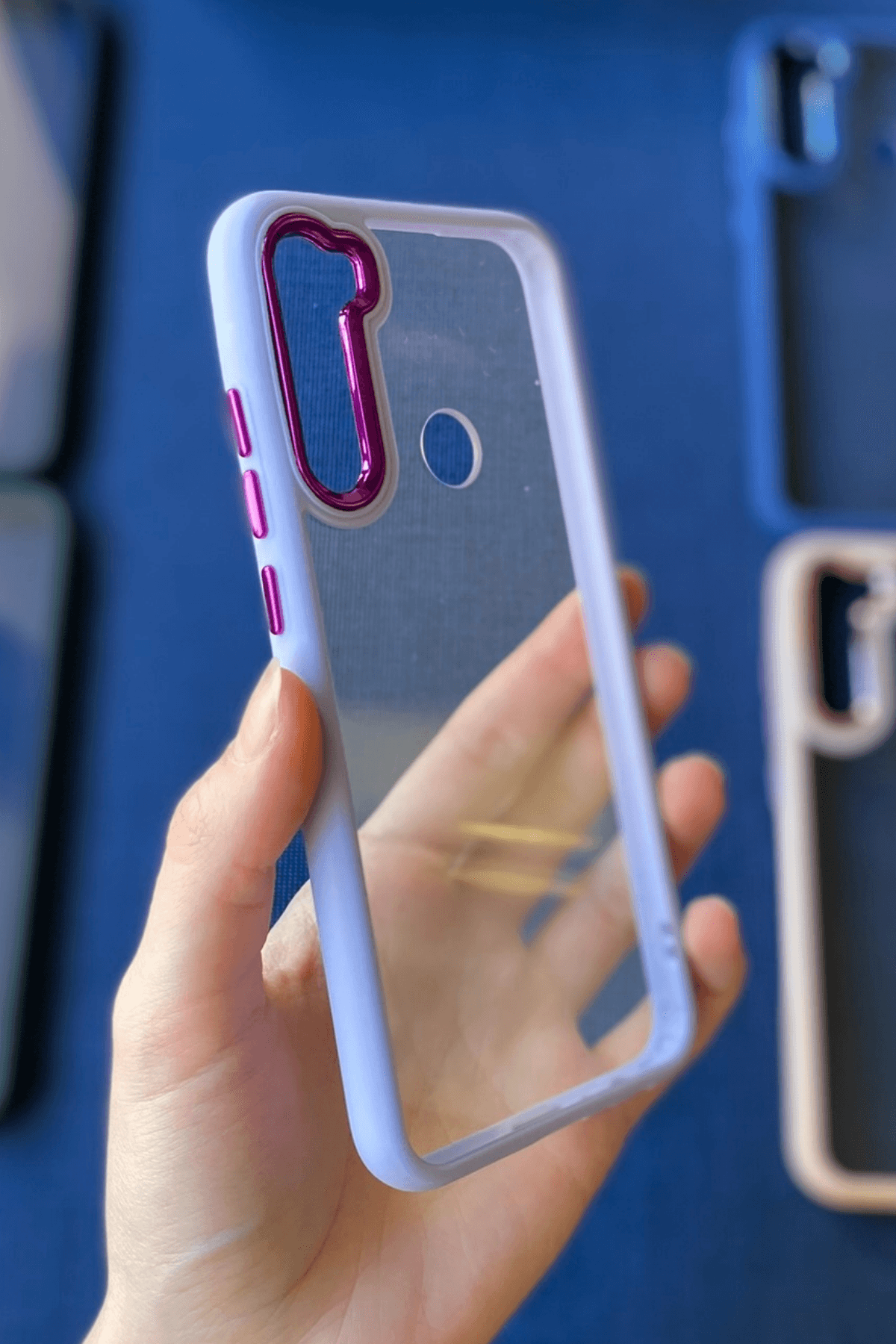 Redmi Note 8 Uyumlu Nikelaj Kılıf Lila