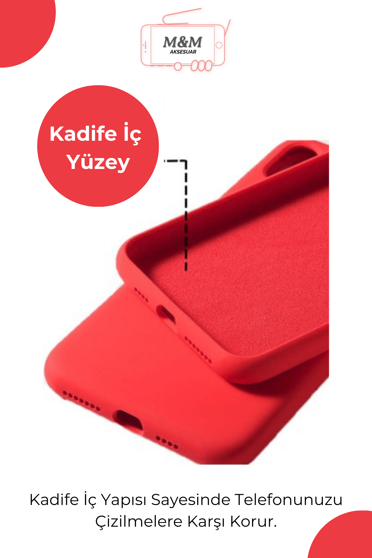 Redmi 12C Uyumlu Puffy Şişme Silikon Kılıf Kırmızı