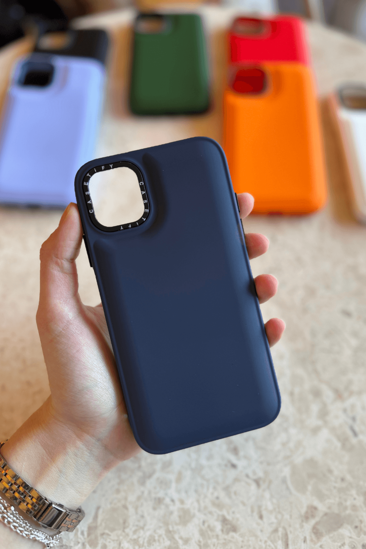 iPhone 11 Pro Max Uyumlu Puffy Şişme Silikon Kılıf Lacivert