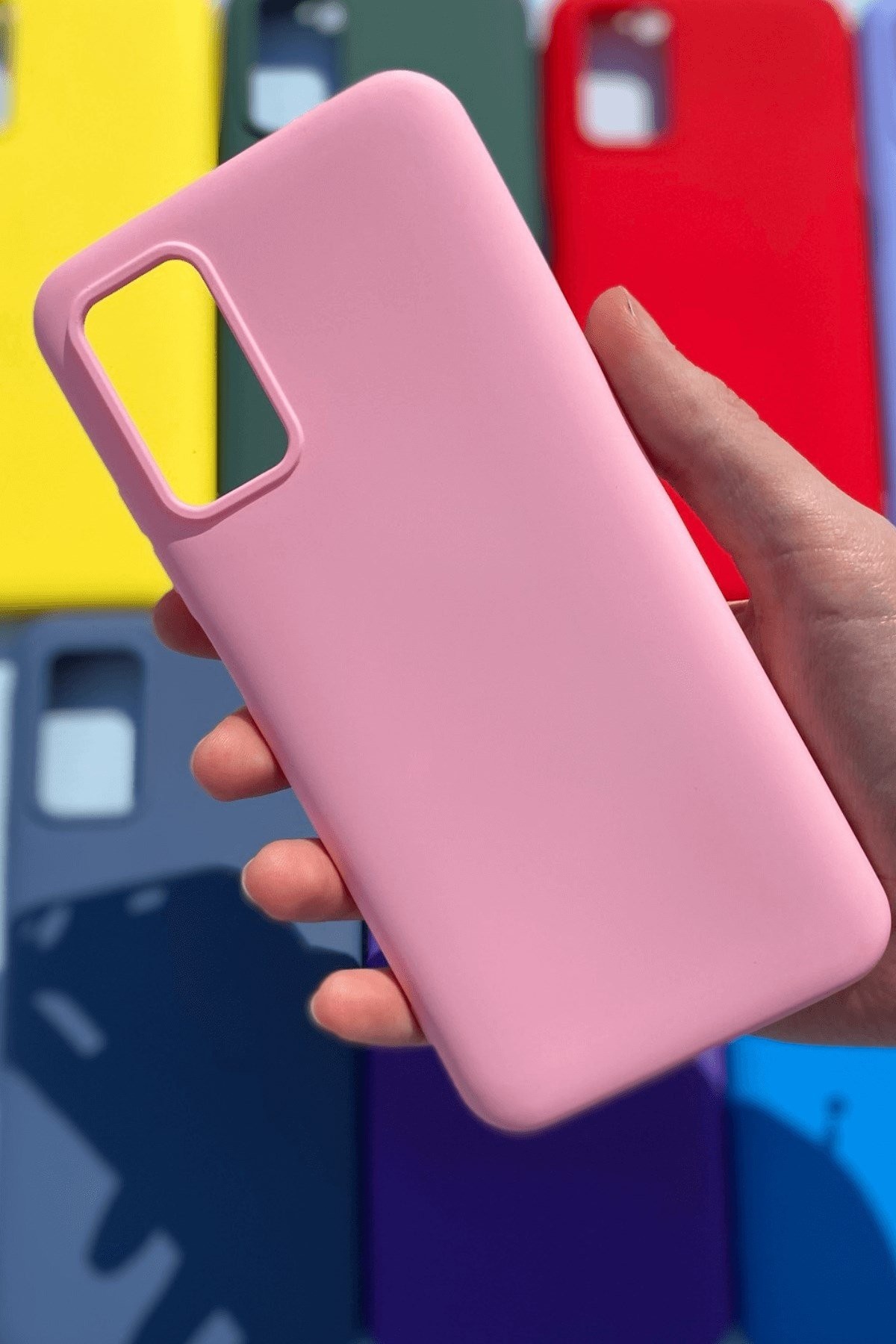 Xiaomi Poco M3 Silikon Lansman Kılıf Pembe