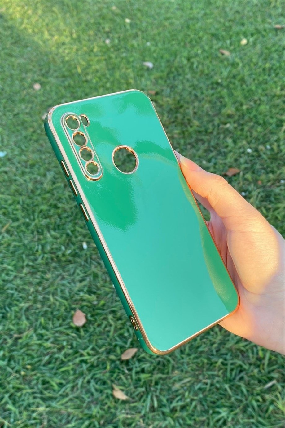 Redmi Note 8 Uyumlu Renkli Elegance Silikon Kılıf Yeşil