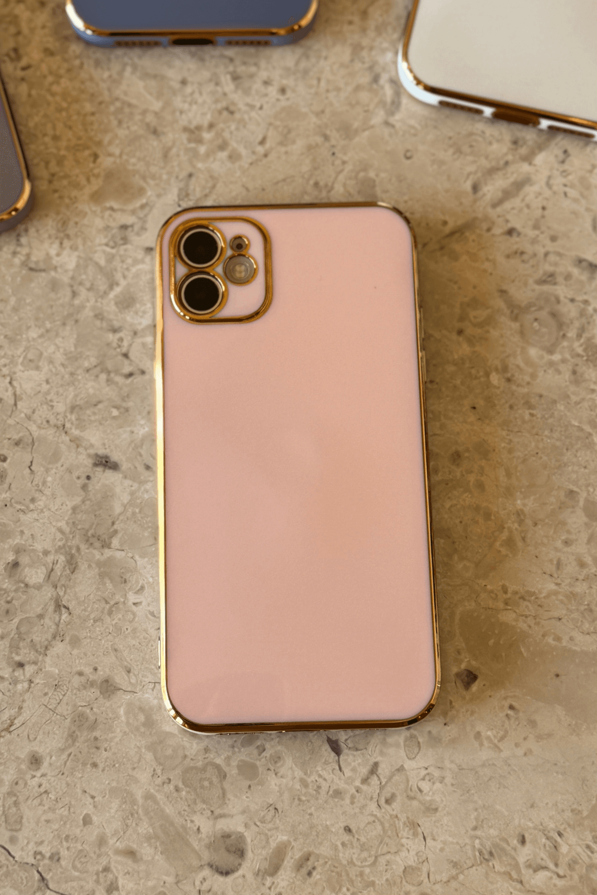 iPhone 11 Uyumlu Renkli Elegance Kılıf Pembe