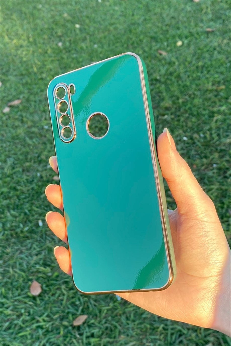 Redmi Note 8 Uyumlu Renkli Elegance Silikon Kılıf Yeşil