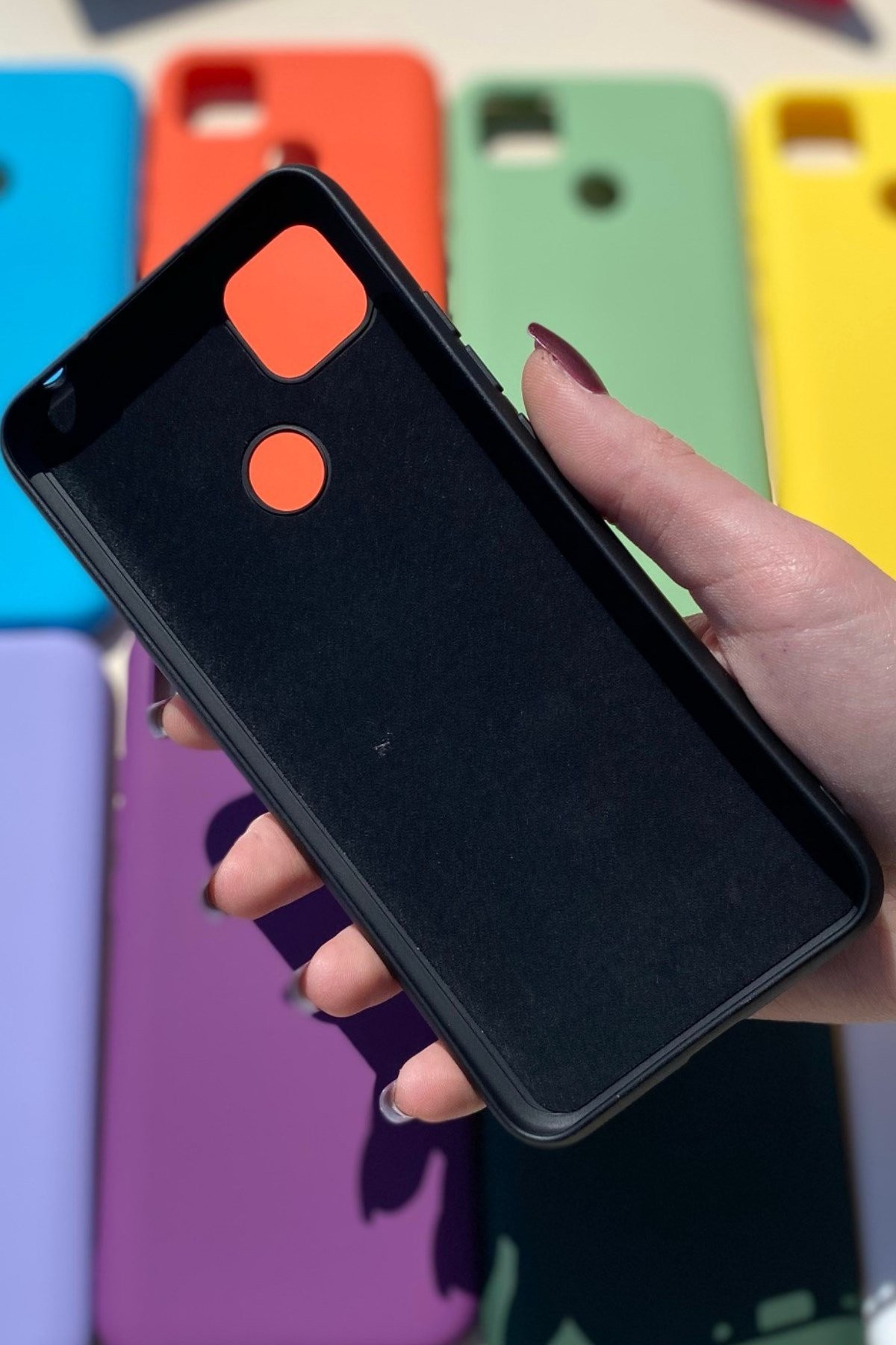 Xiaomi Redmi 9C Silikon Lansman Kılıf Siyah