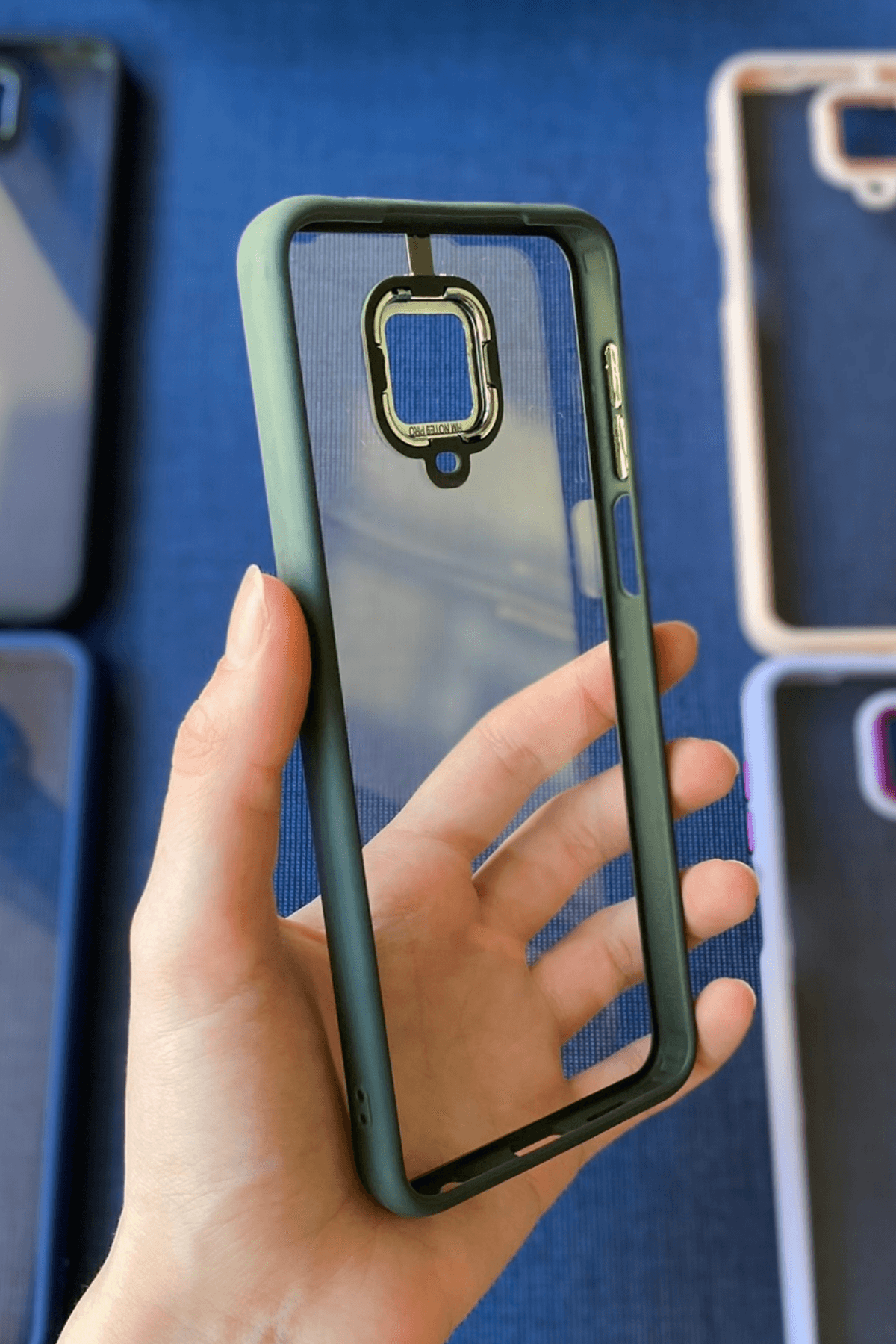 Redmi Note 9 Pro / 9s Uyumlu Nikelaj Kılıf Yeşil