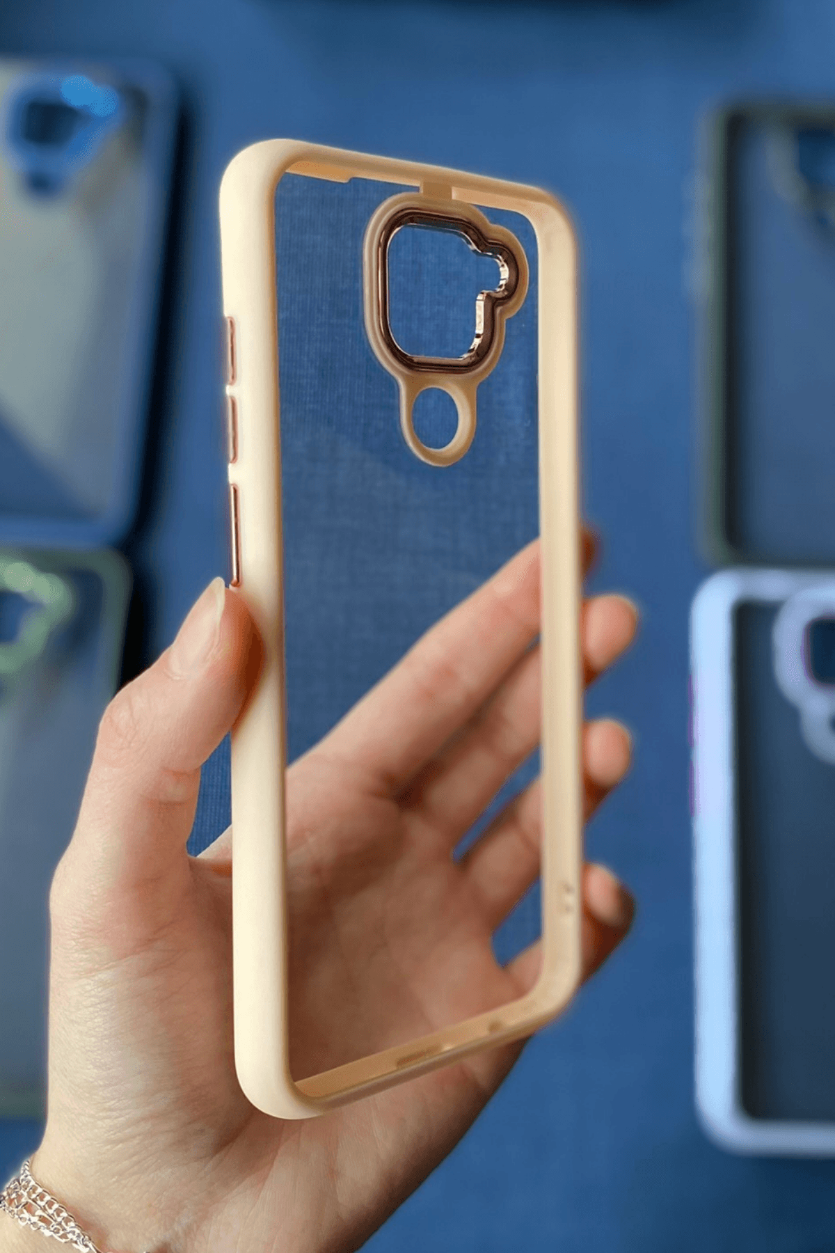 Redmi Note 9 Uyumlu Nikelaj Kılıf Pembe