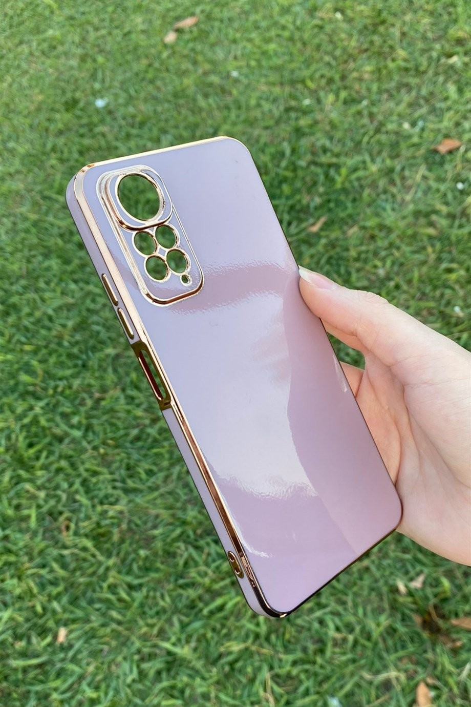 Redmi Note 11 / Note 11s Uyumlu Renkli Elegance Silikon Kılıf Gülkurusu