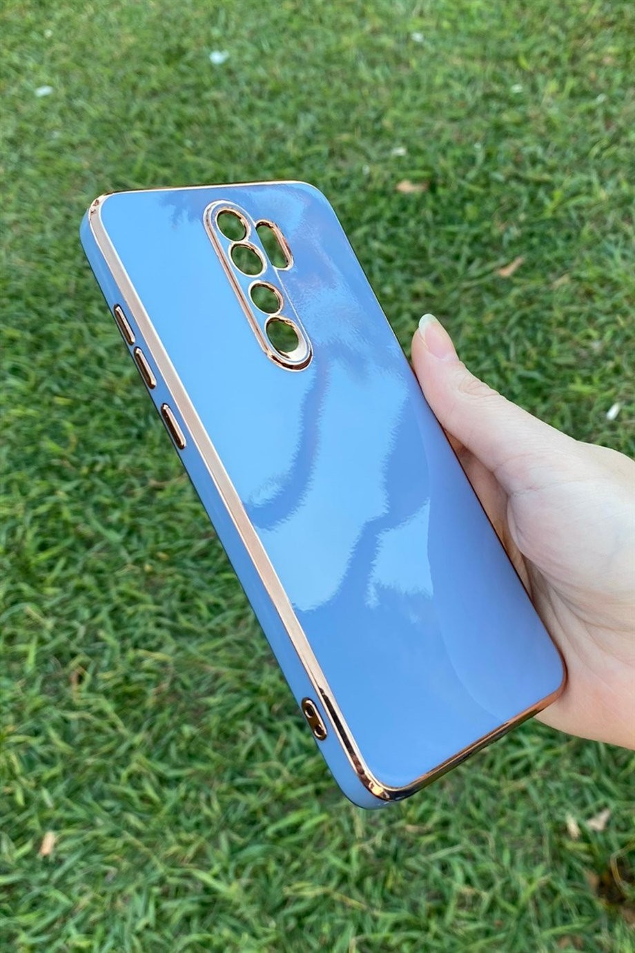 Redmi Note 8 Pro Uyumlu Renkli Elegance Silikon Kılıf Lavanta