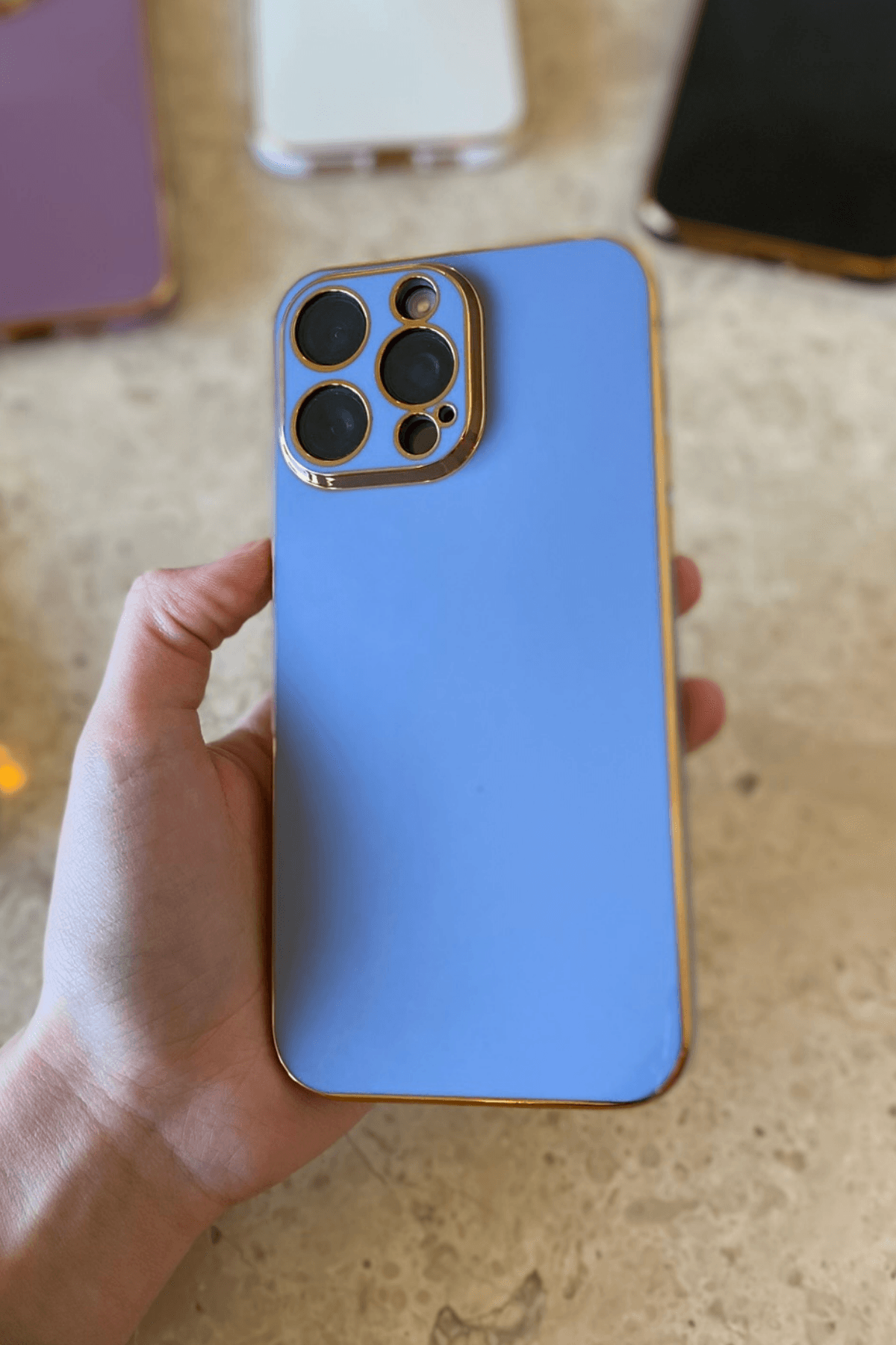 iPhone 11 Pro Max Uyumlu Renkli Elegance Kılıf Lavanta