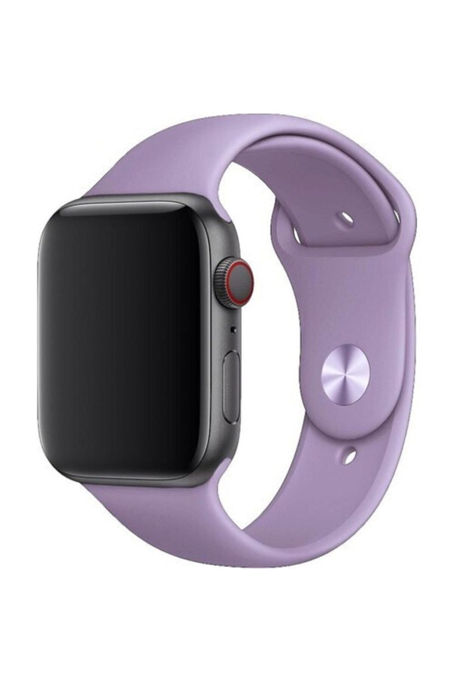 Apple Watch 2 3 4 5 Seri Uyumlu Silikon Kordon Lila