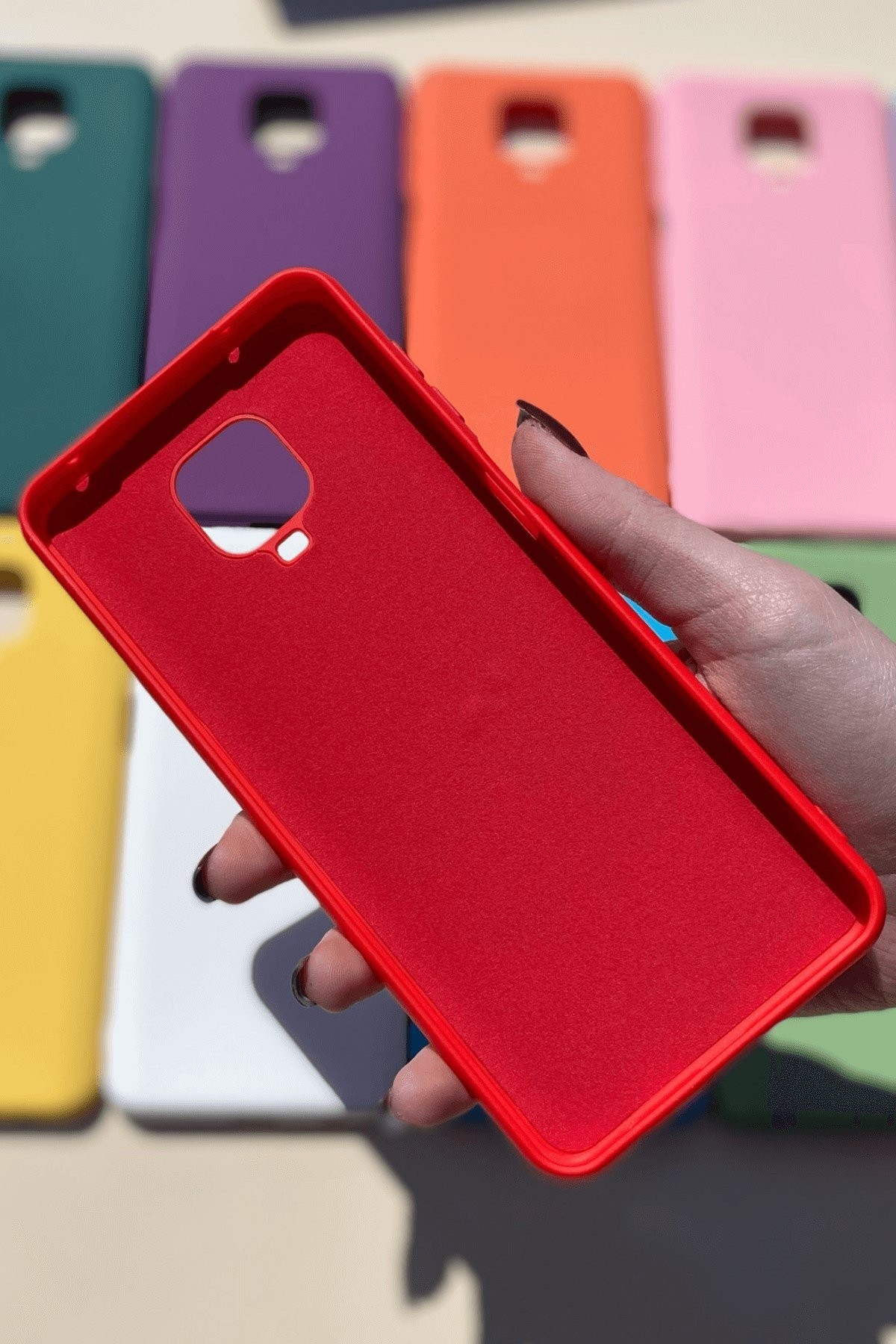 Xiaomi Redmi Note 9 Pro / 9s Silikon Lansman Kılıf Kırmızı