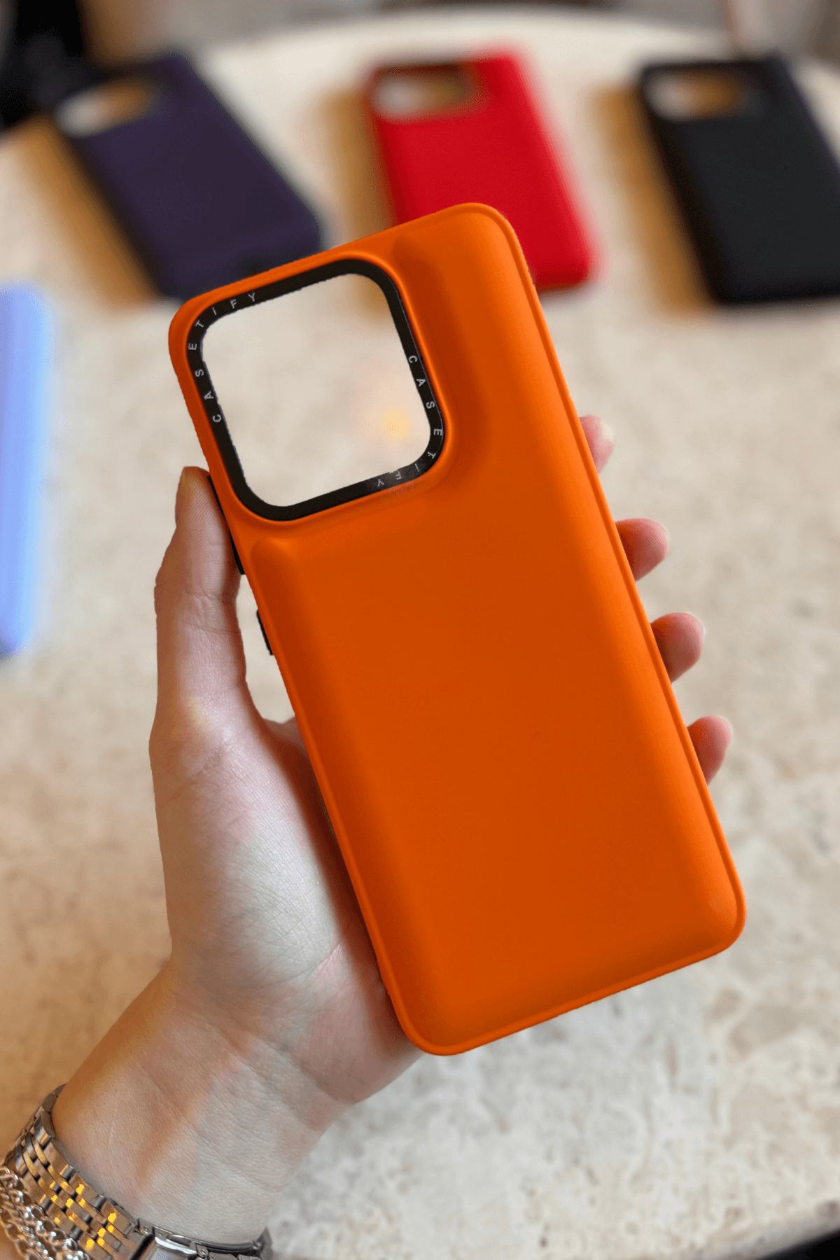 Redmi 9C Uyumlu Puffy Şişme Silikon Kılıf Turuncu