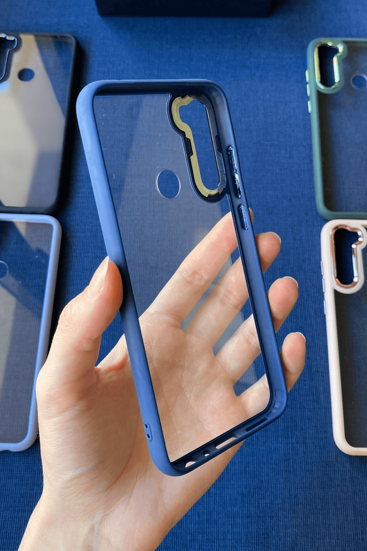 Redmi Note 8 Uyumlu Nikelaj Kılıf Lacivert