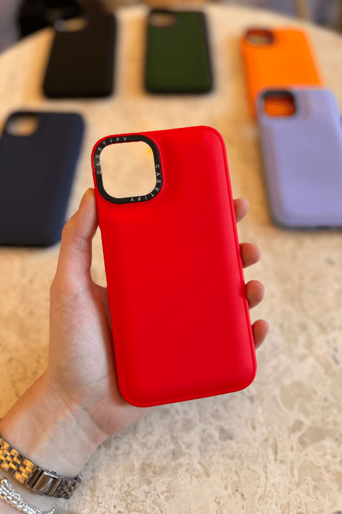 iPhone 11 Uyumlu Puffy Şişme Silikon Kılıf Kırmızı