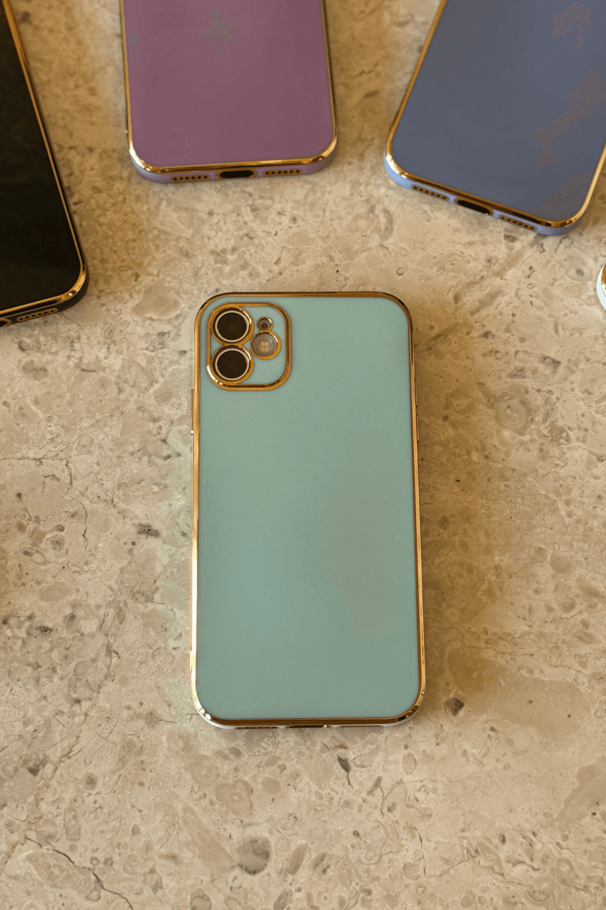 iPhone 11 Uyumlu Renkli Elegance Kılıf Turkuaz