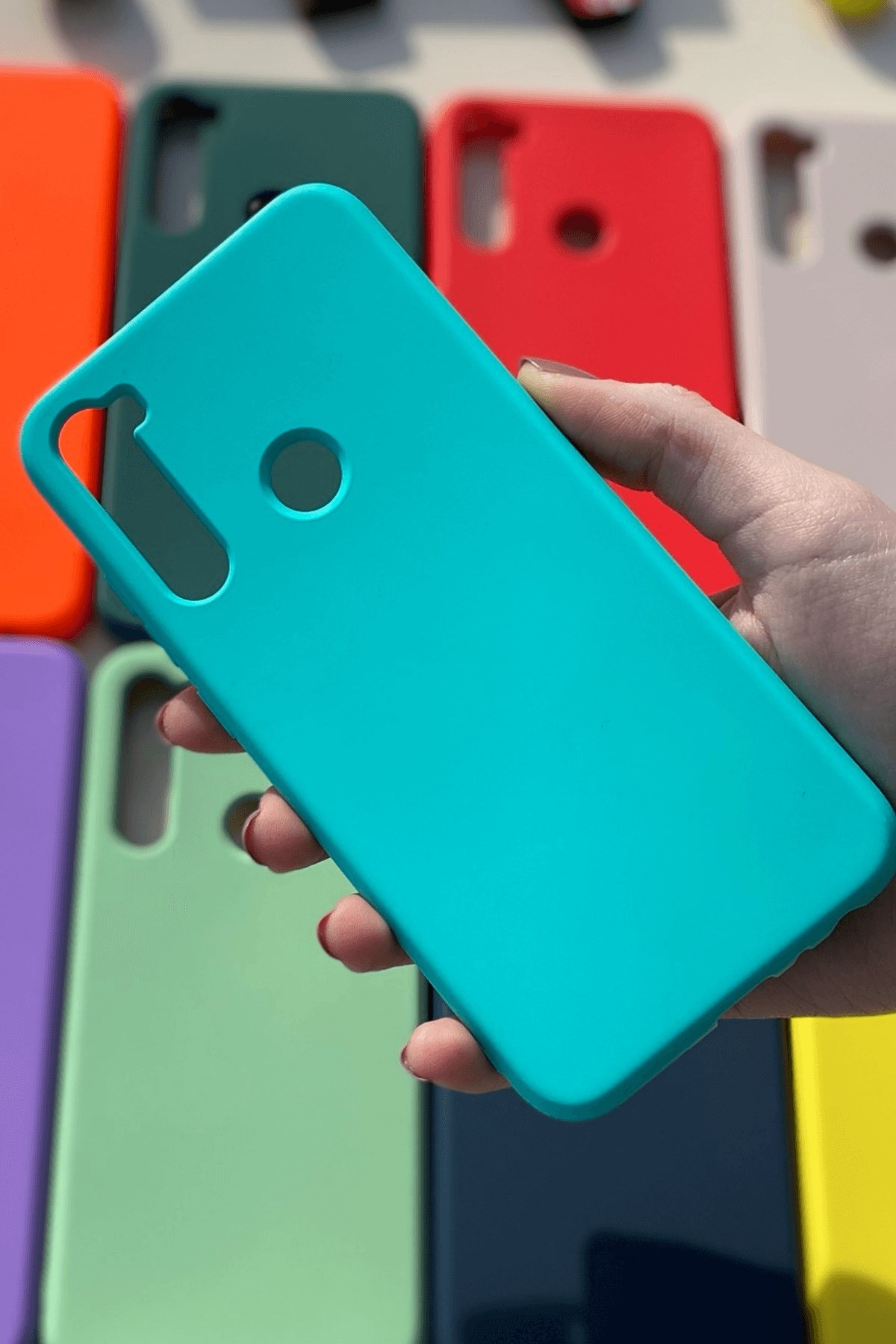 Xiaomi Redmi Note 8 Silikon Lansman Kılıf Turkuaz