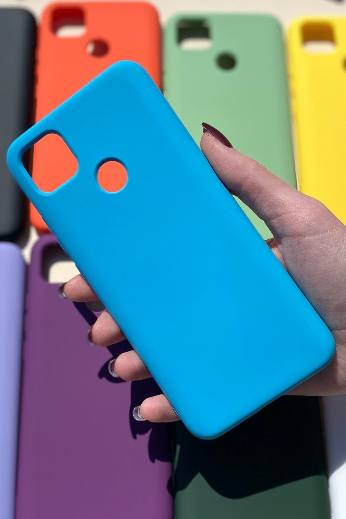 Xiaomi Redmi 9C Silikon Lansman Kılıf Mavi