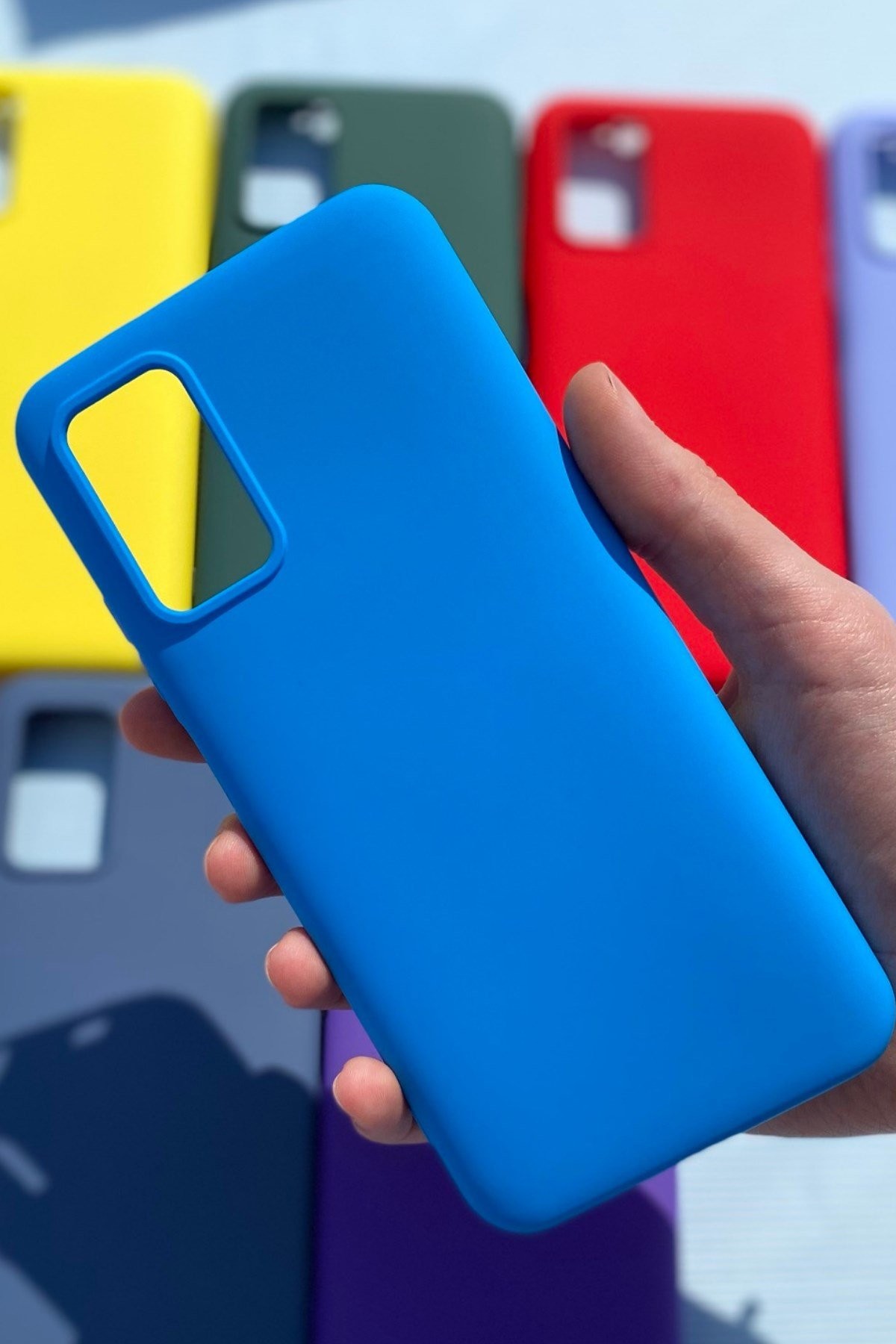 Xiaomi Redmi 9T Silikon Lansman Kılıf Mavi