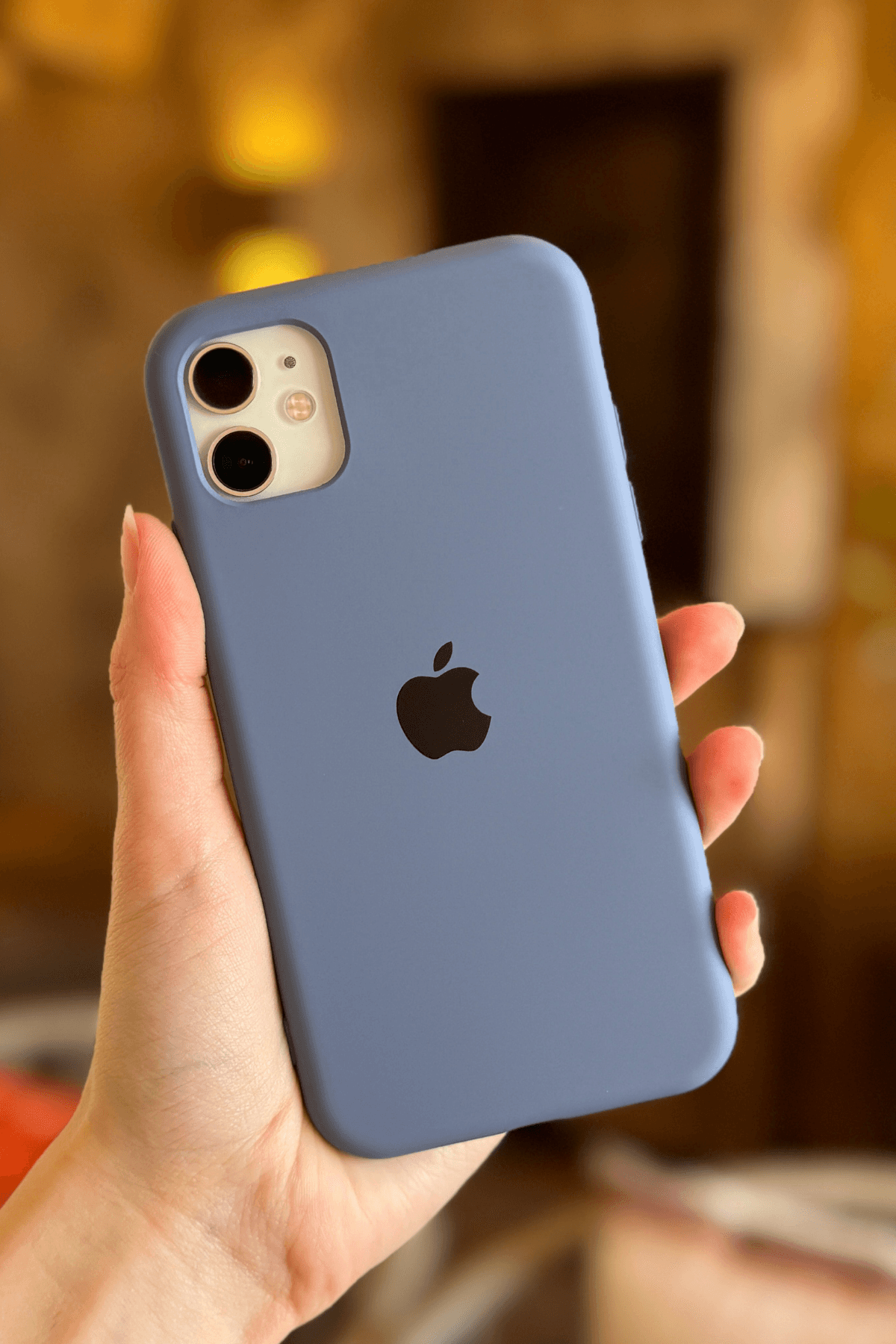 iPhone 11 Uyumlu Logolu Lansman Kılıf Lavanta