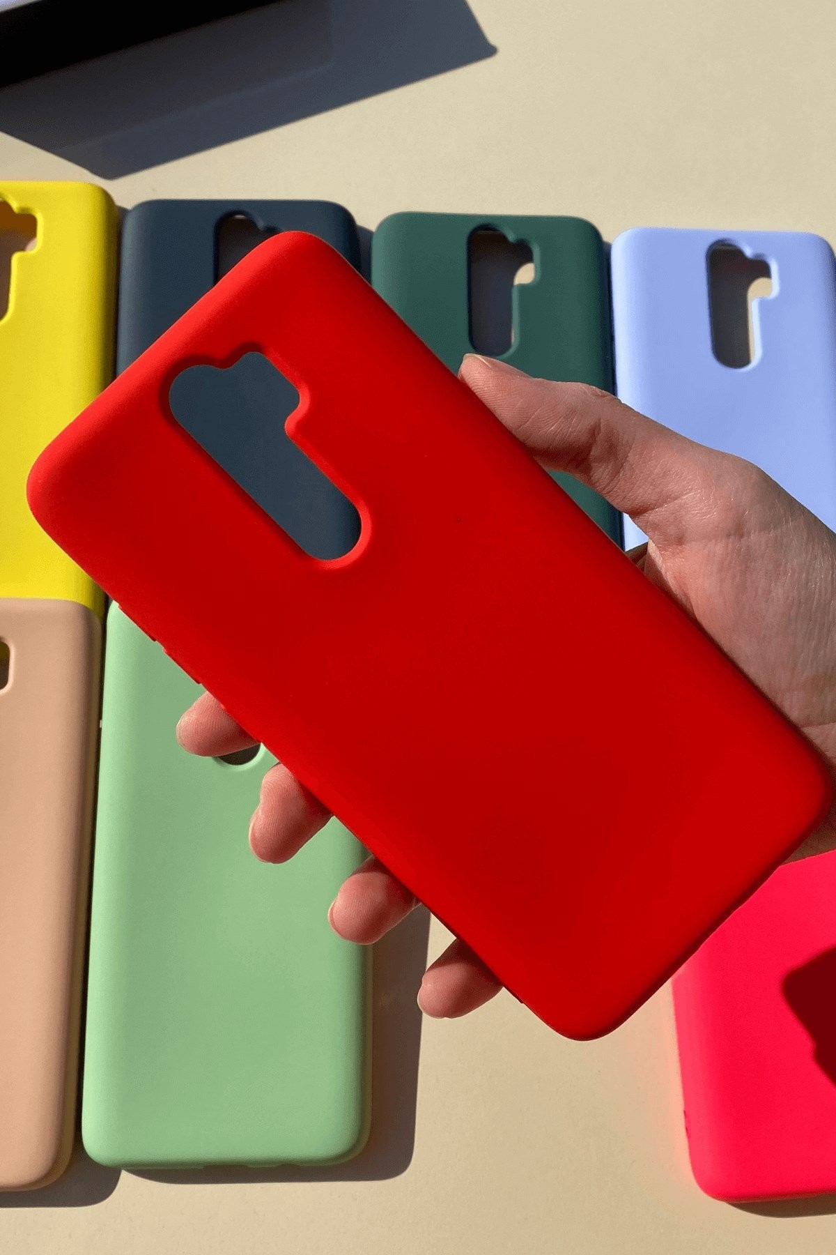 Xiaomi Redmi Note 8 Pro Silikon Lansman Kılıf Kırmızı