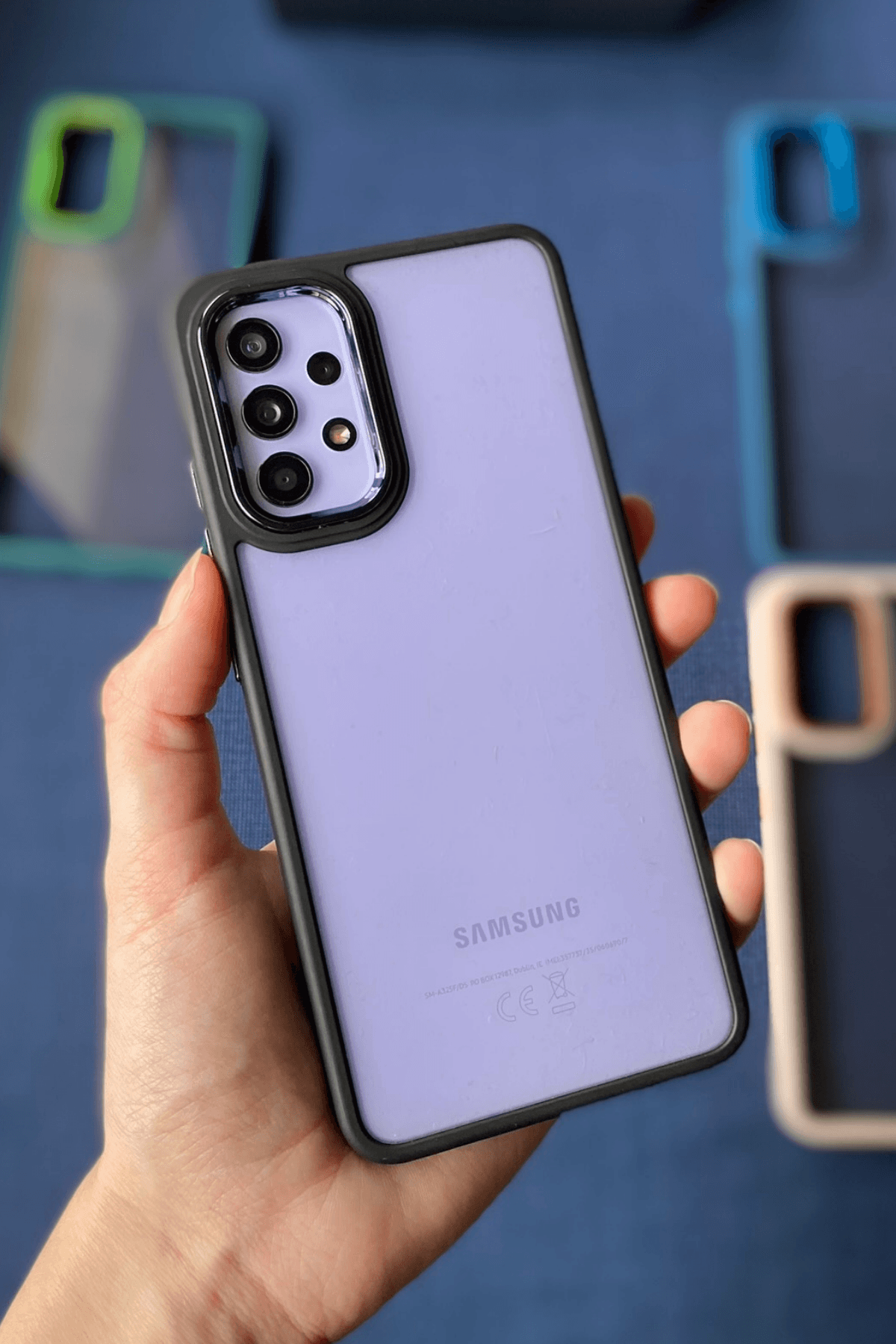 Galaxy A13 Uyumlu Nikelaj Kılıf Siyah