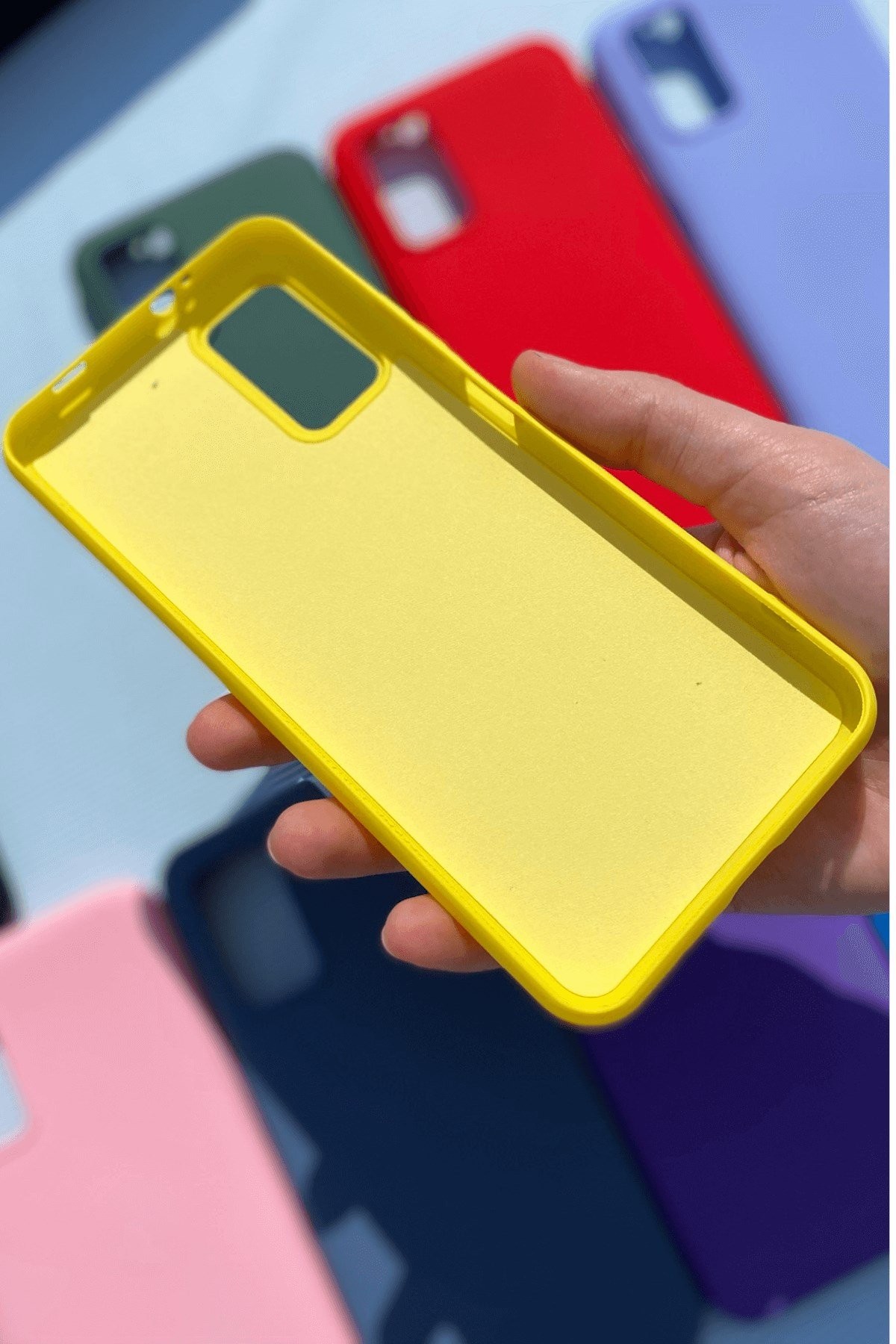 Xiaomi Redmi 9T Silikon Lansman Kılıf Sarı