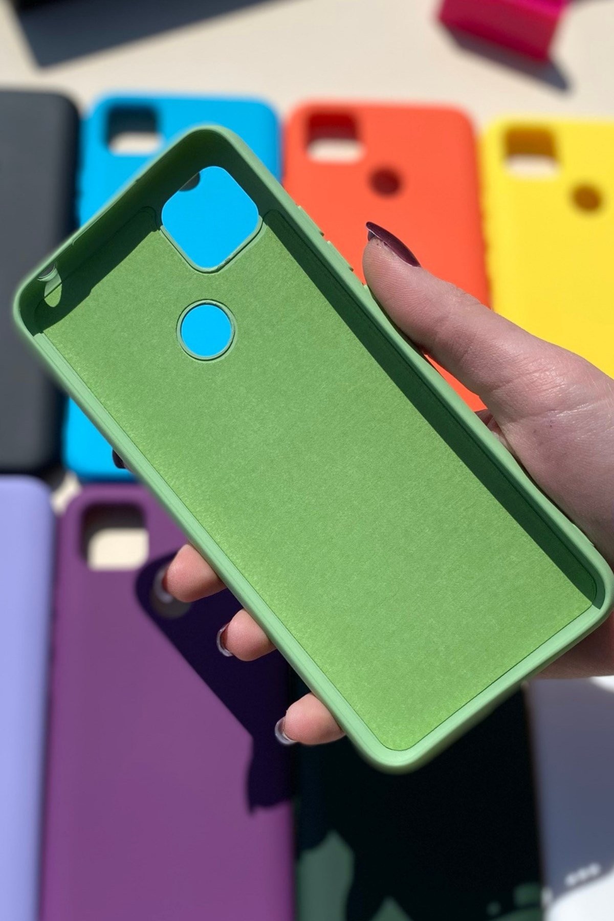 Xiaomi Redmi 9C Silikon Lansman Kılıf Yeşil