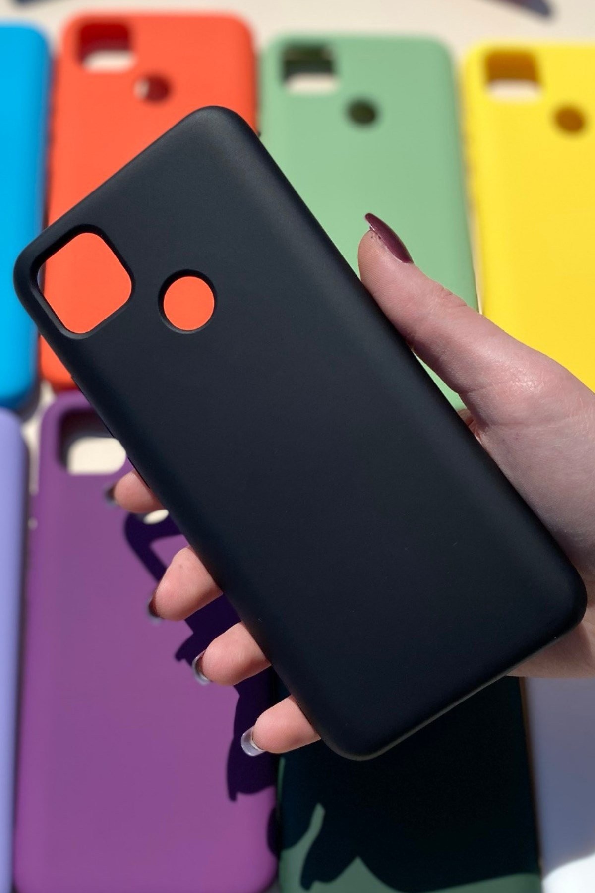 Xiaomi Redmi 9C Silikon Lansman Kılıf Siyah