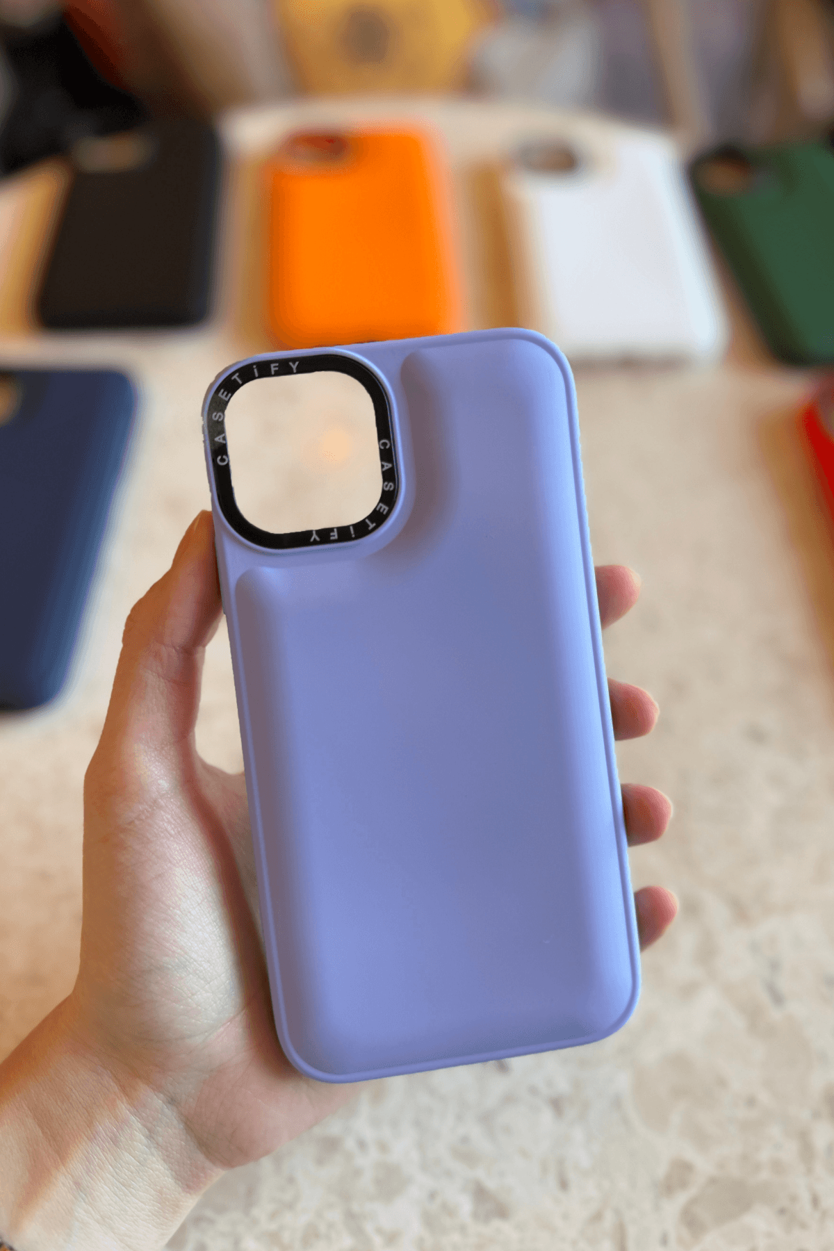 iPhone 12 Pro Uyumlu Puffy Şişme Silikon Kılıf Lila