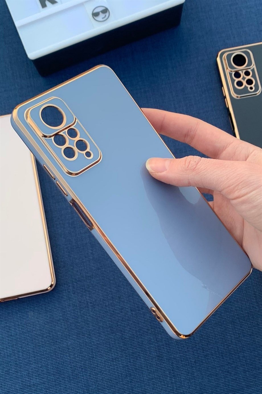 Redmi Note 11 Pro Uyumlu Renkli Elegance Silikon Kılıf Lavanta